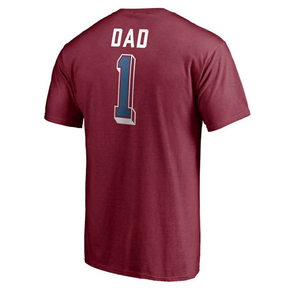 NHL Colorado Avalanche Number One Dad Logo T-Shirt