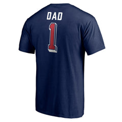 NHL Columbus Blue Jackets Number One Dad Logo T-Shirt