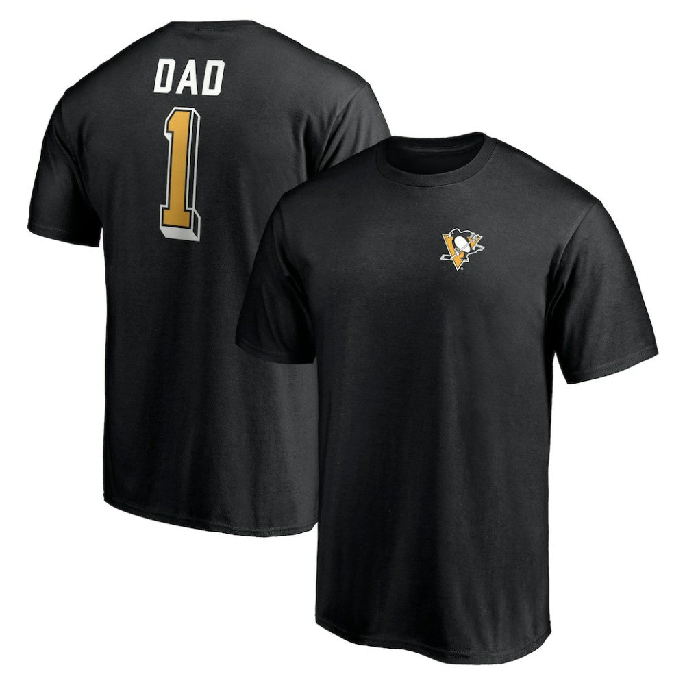NHL Pittsburgh Penguins Number One Dad Logo T-Shirt