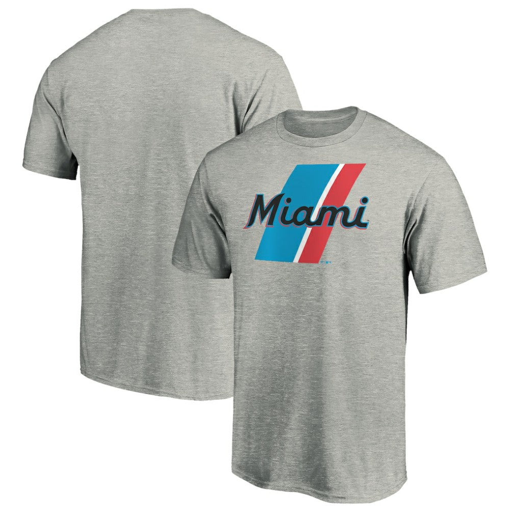 Heathered Gray Miami Marlins Team Prep T-Shirt