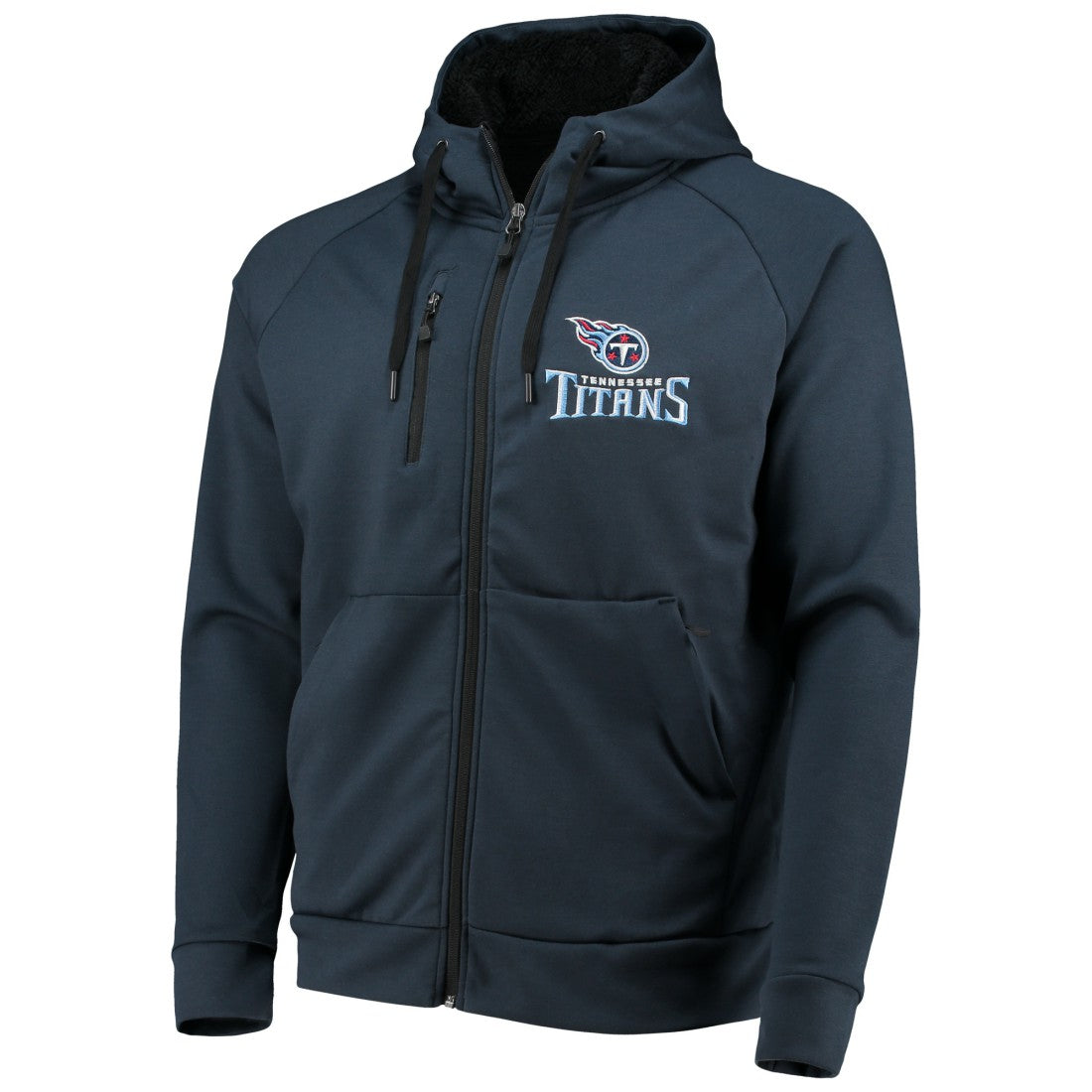 Dunbrooke Shag Tri-Blend Full-Zip Raglan Hoodie - Tennessee Titans Hoodies