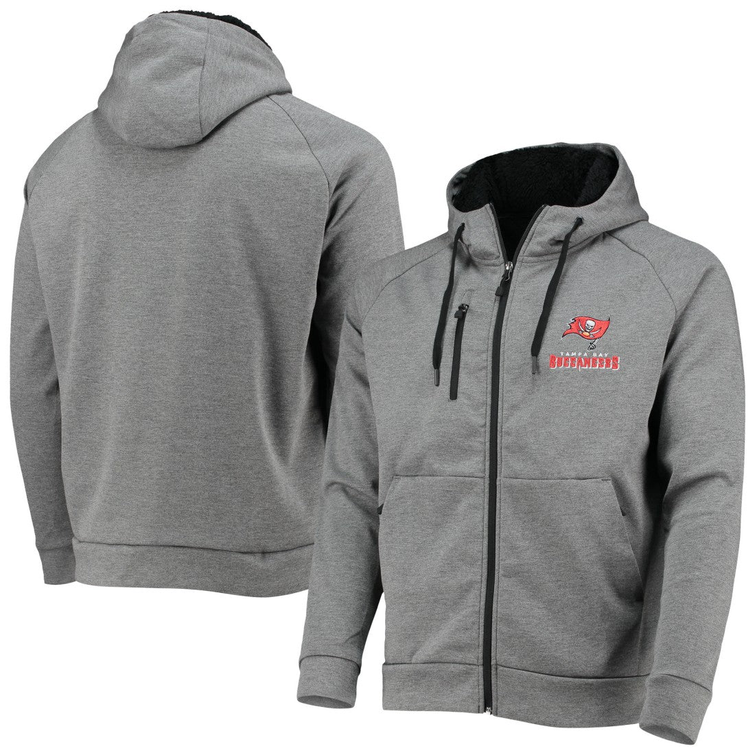 Dunbrooke Shag Tri-Blend Full-Zip Raglan Hoodie - Tampa Bay Buccaneers Hoodies