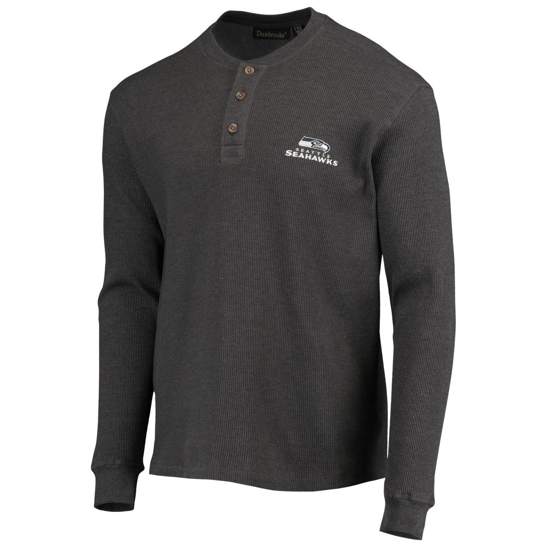 Dunbrooke Logo Maverick Thermal Henley Long Sleeve T-Shirt - Seattle Seahawks T-shirts