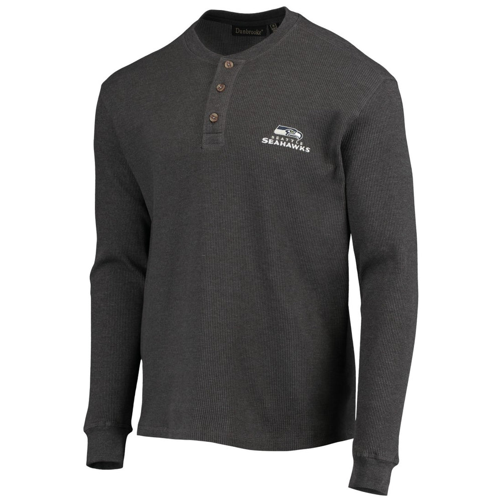 Dunbrooke Logo Maverick Thermal Henley Long Sleeve T-Shirt - Seattle Seahawks T-shirts