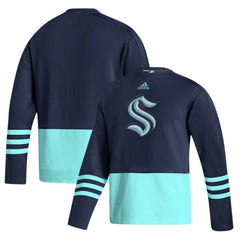 NHL Seattle Kraken adidas Logo AEROREADY Pullover Sweater