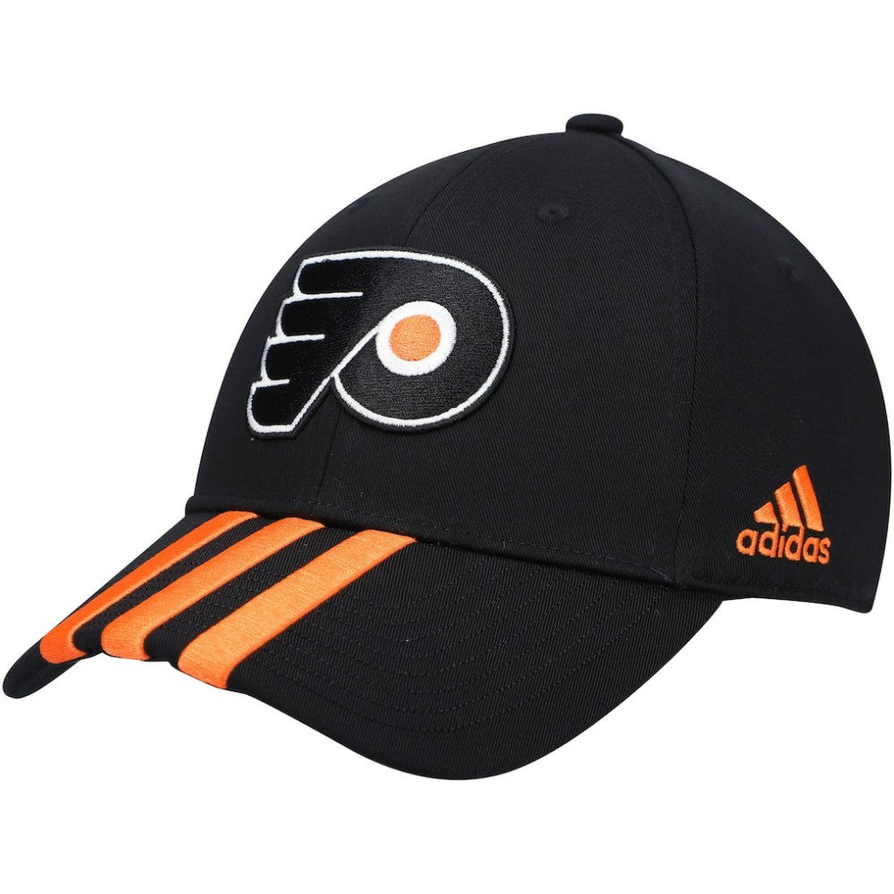 NHL Philadelphia Flyers adidas Locker Room Three Stripe Adjustable Hat