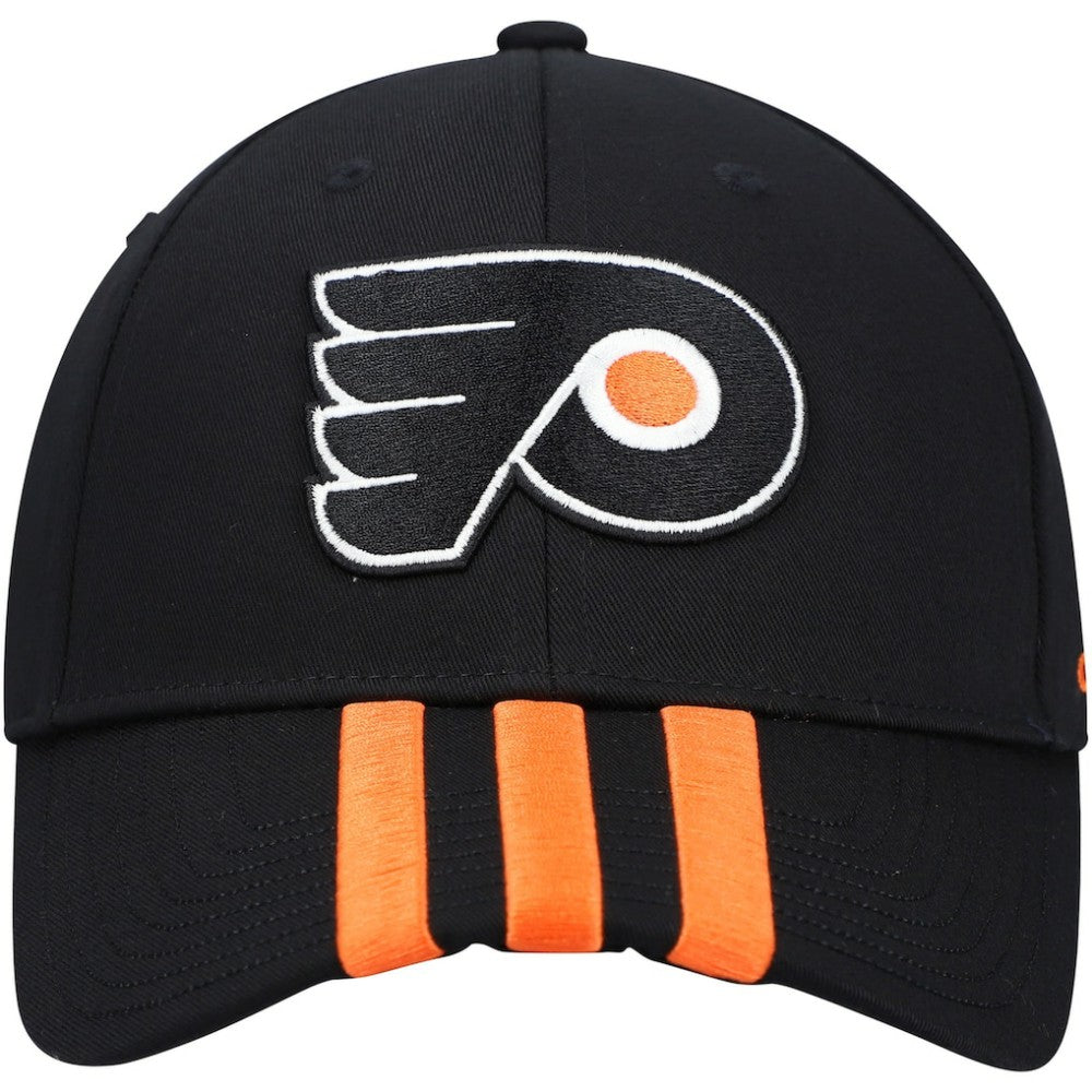 NHL Philadelphia Flyers adidas Locker Room Three Stripe Adjustable Hat