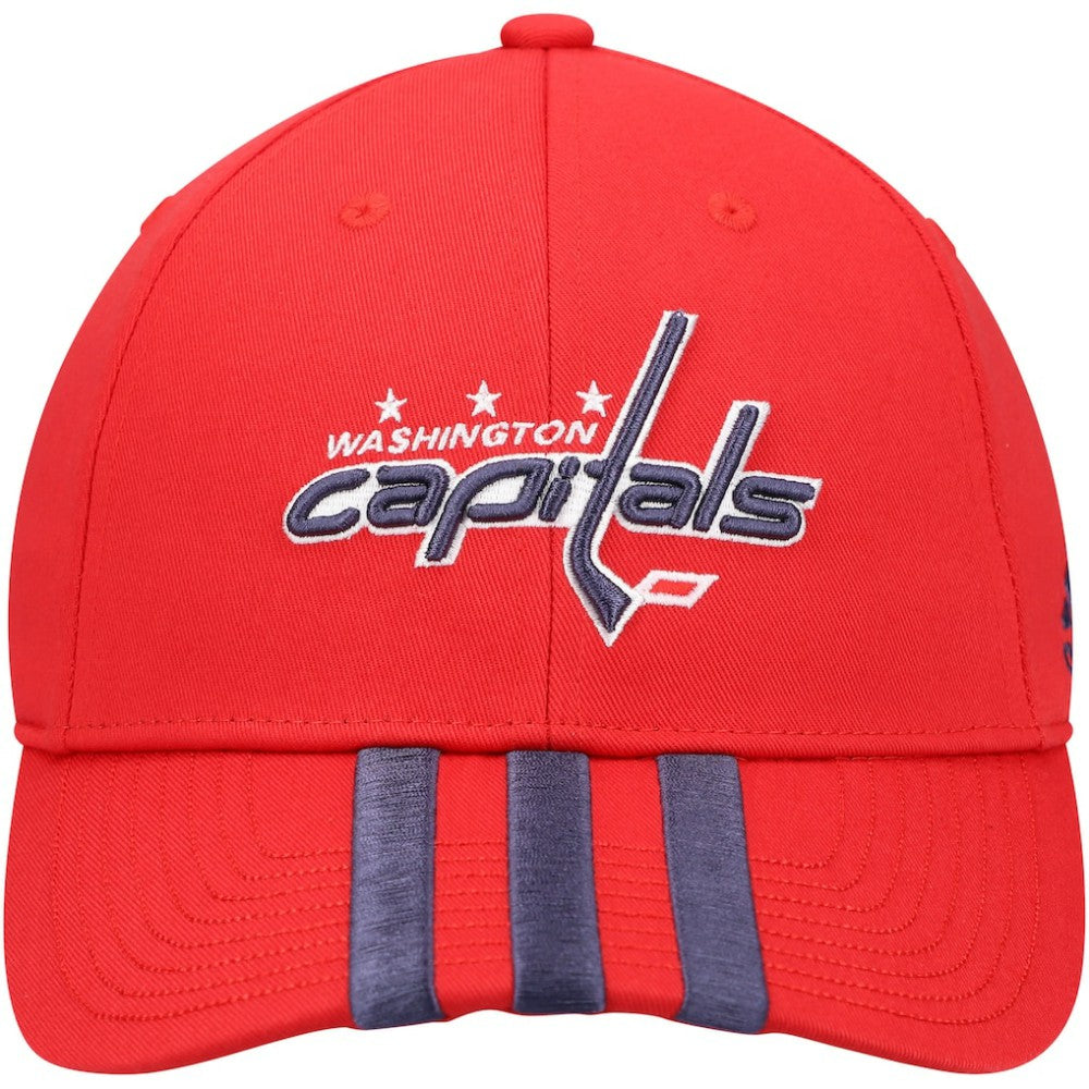 NHL Washington Capitals adidas Locker Room Three Stripe Adjustable Hat