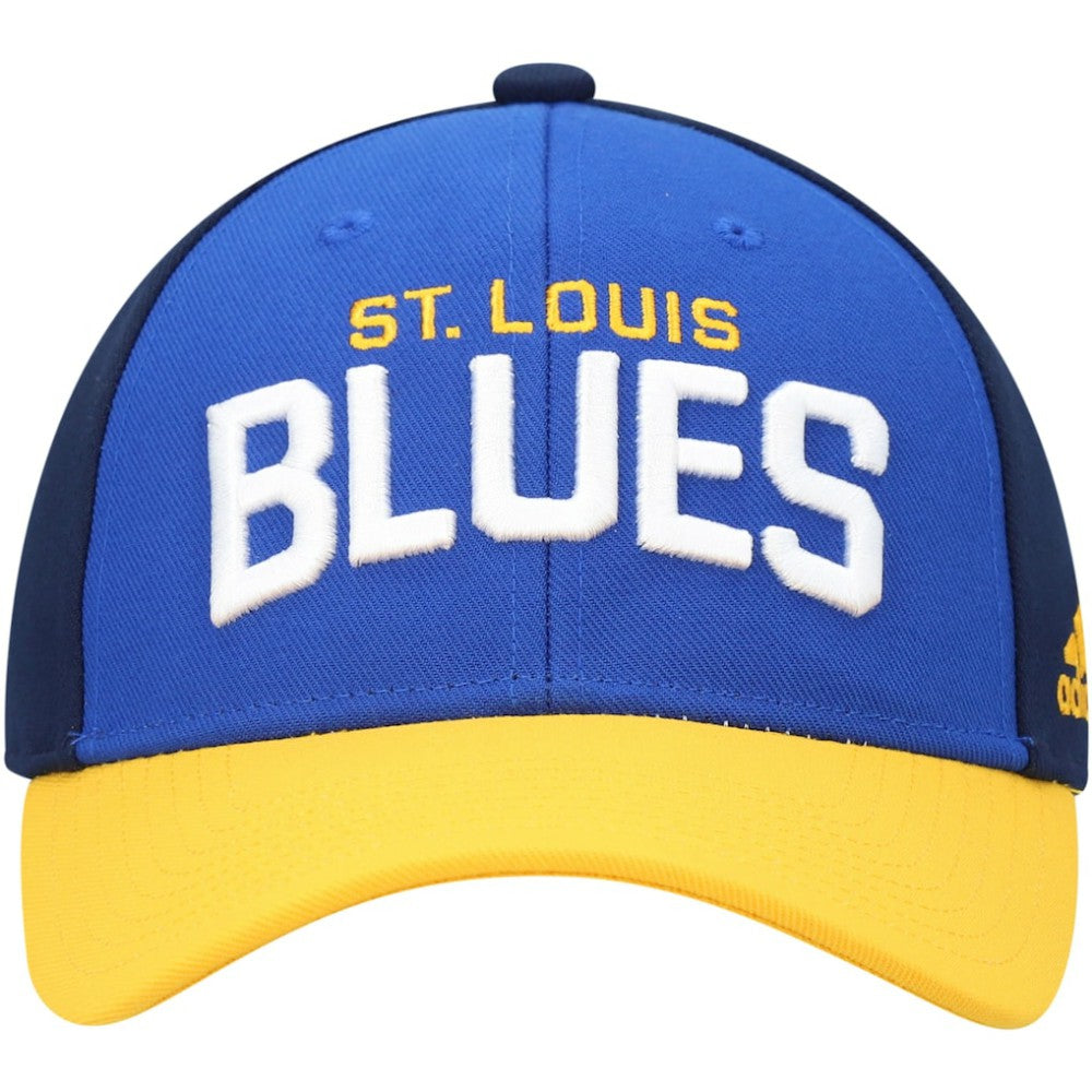 NHL St. Louis Blues adidas Locker Room Adjustable Hat