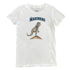 White Seattle Mariners Tiny Turnip Women's TT Rex T-Shirt