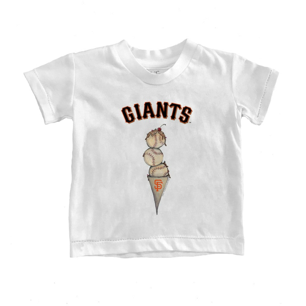 White San Francisco Giants Tiny Turnip Youth Triple Scoop T-Shirt