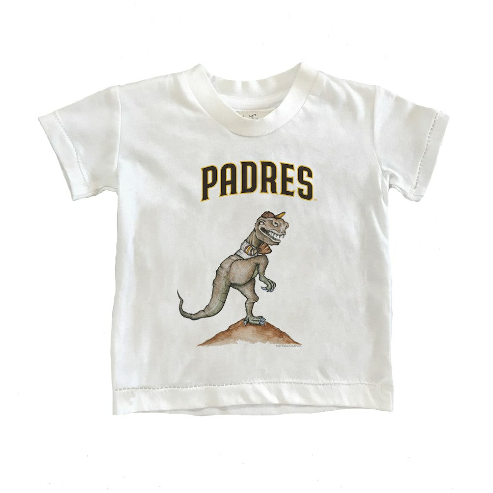 White San Diego Padres Tiny Turnip Youth TT Rex T-Shirt