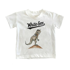 White Chicago White Sox Tiny Turnip Youth TT Rex T-Shirt