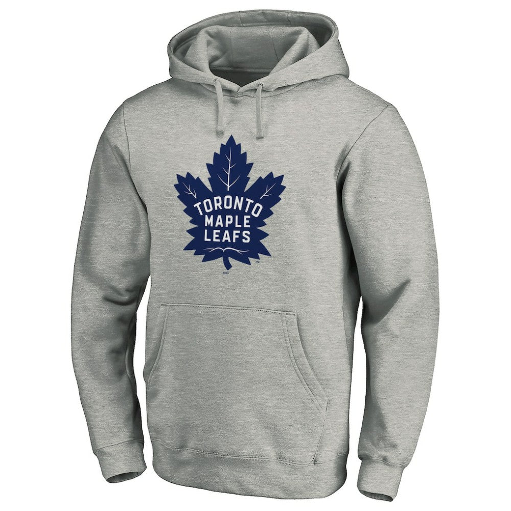 NHL Toronto Maple Leafs Primary Team Logo Fleece Fitted Pullover Hoodie