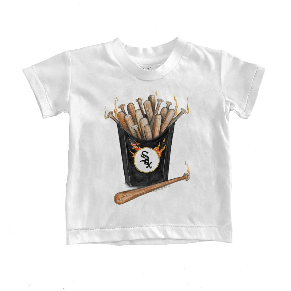 White Chicago White Sox Tiny Turnip Youth Hot Bats T-Shirt