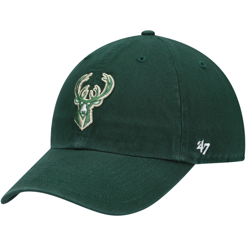 47 brand Milwaukee Bucks '47 Core Logo Clean Up Adjustable Hat