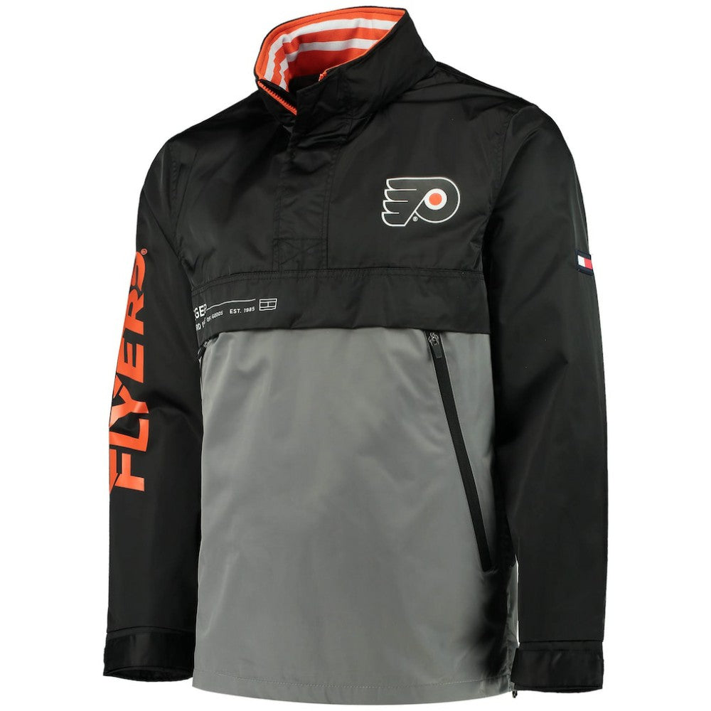 NHL Philadelphia Flyers Tommy Hilfiger Anorak Quarter-Zip Hoodie Jacket
