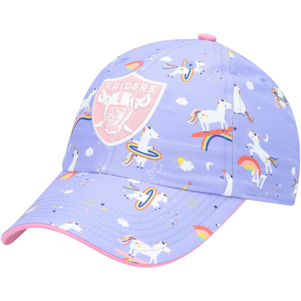 '47 Girls Preschool Unicorn Clean Up Adjustable Hat - Las Vegas Raiders Hats