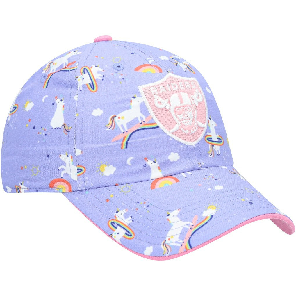 '47 Girls Preschool Unicorn Clean Up Adjustable Hat - Las Vegas Raiders Hats