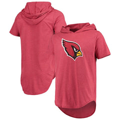 Majestic Threads Primary Logo Tri-Blend Hoodie T-Shirt - Arizona Cardinals Hoodies