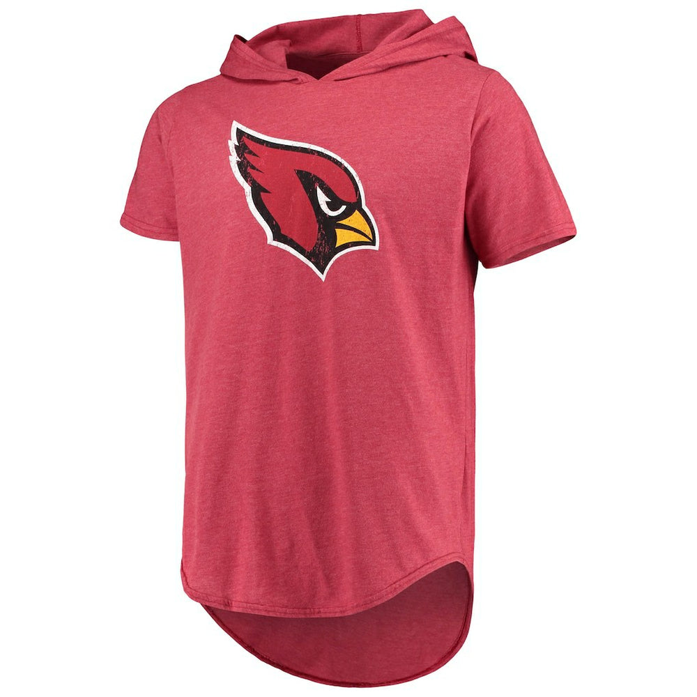 Majestic Threads Primary Logo Tri-Blend Hoodie T-Shirt - Arizona Cardinals Hoodies