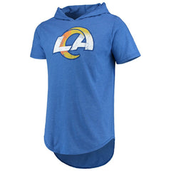 Majestic Threads Primary Logo Tri-Blend Hoodie T-Shirt - Los Angeles Rams Hoodies