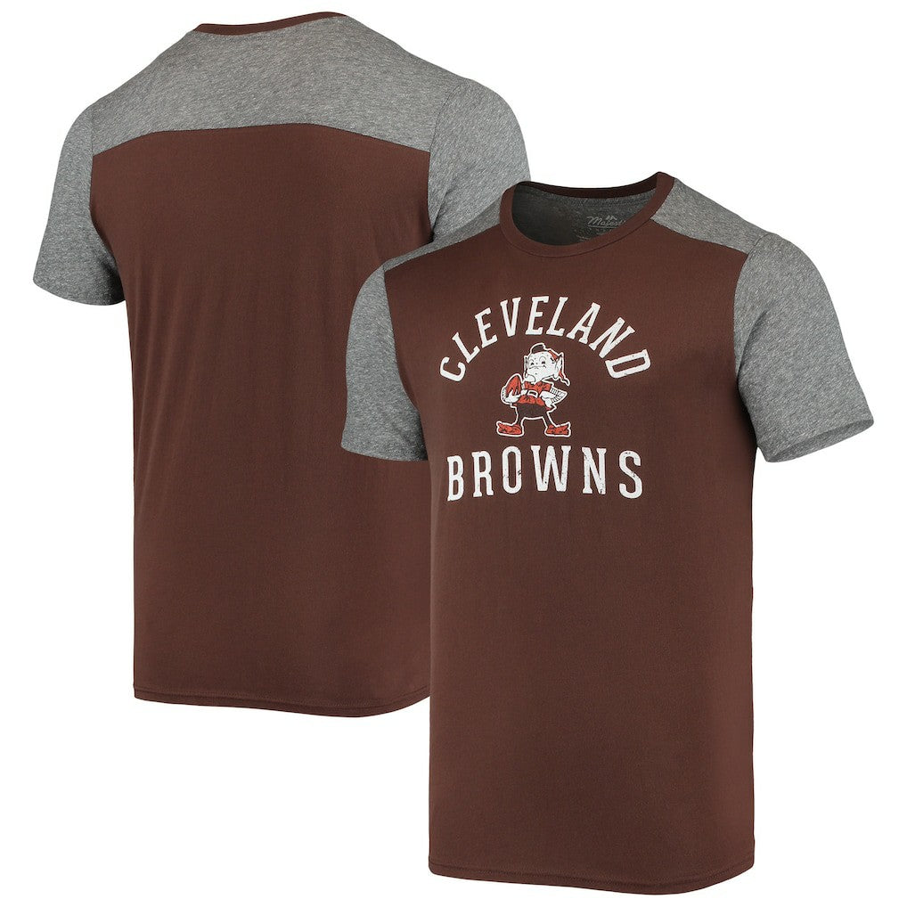 Majestic Threads Brownie The Elf Gridiron Classics Field Goal Slub T-Shirt - Cleveland Browns T-shirts