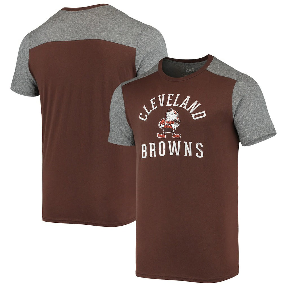 Majestic Threads Brownie The Elf Gridiron Classics Field Goal Slub T-Shirt - Cleveland Browns T-shirts