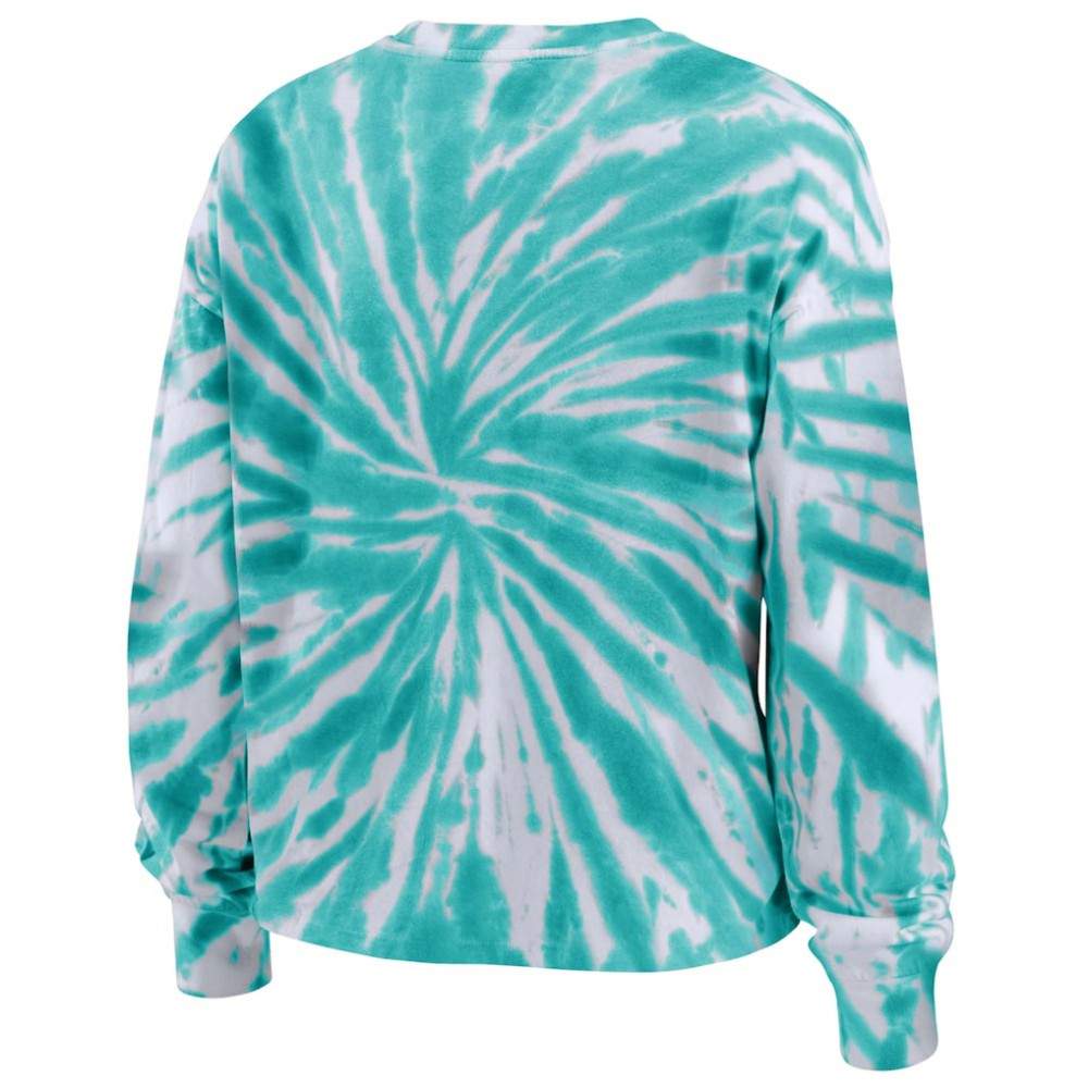 NHL Seattle Kraken WEAR by Erin Andrews Women's Tie-Dye Long Sleeve T-Shirt
