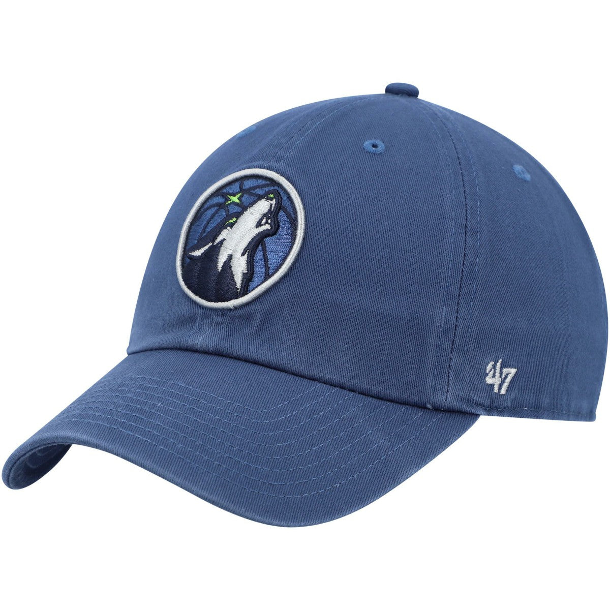 47 brand Minnesota Timberwolves '47 Core Logo Clean Up Adjustable Hat