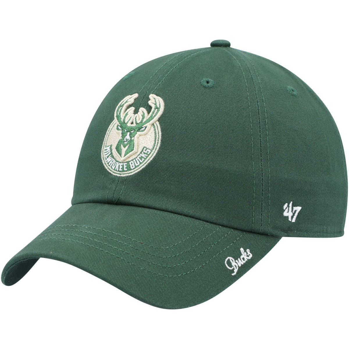 47 brand Milwaukee Bucks '47 Women's Miata Clean Up Logo Adjustable Hat