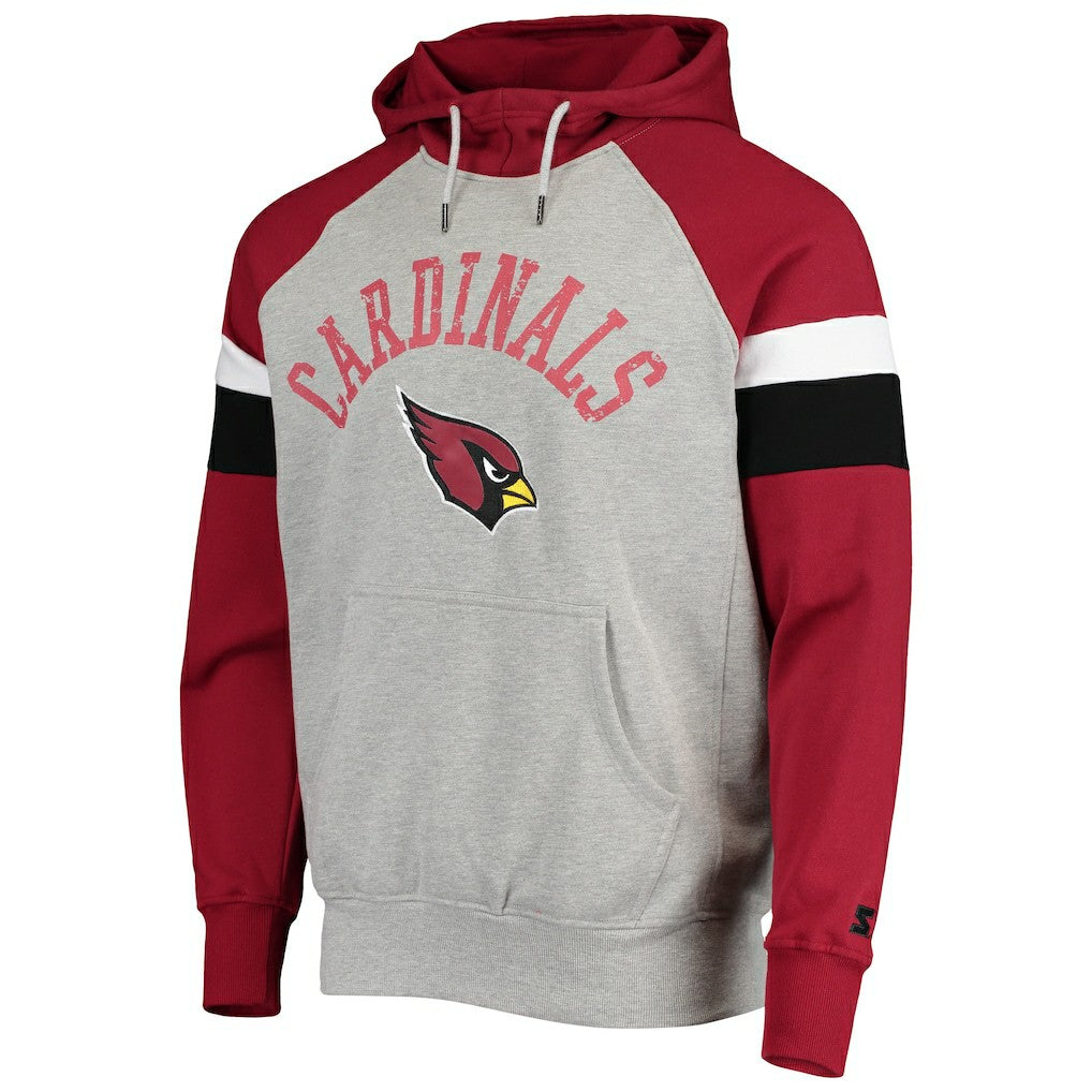 Starter Home Run Raglan Pullover Hoodie - Arizona Cardinals Hoodies