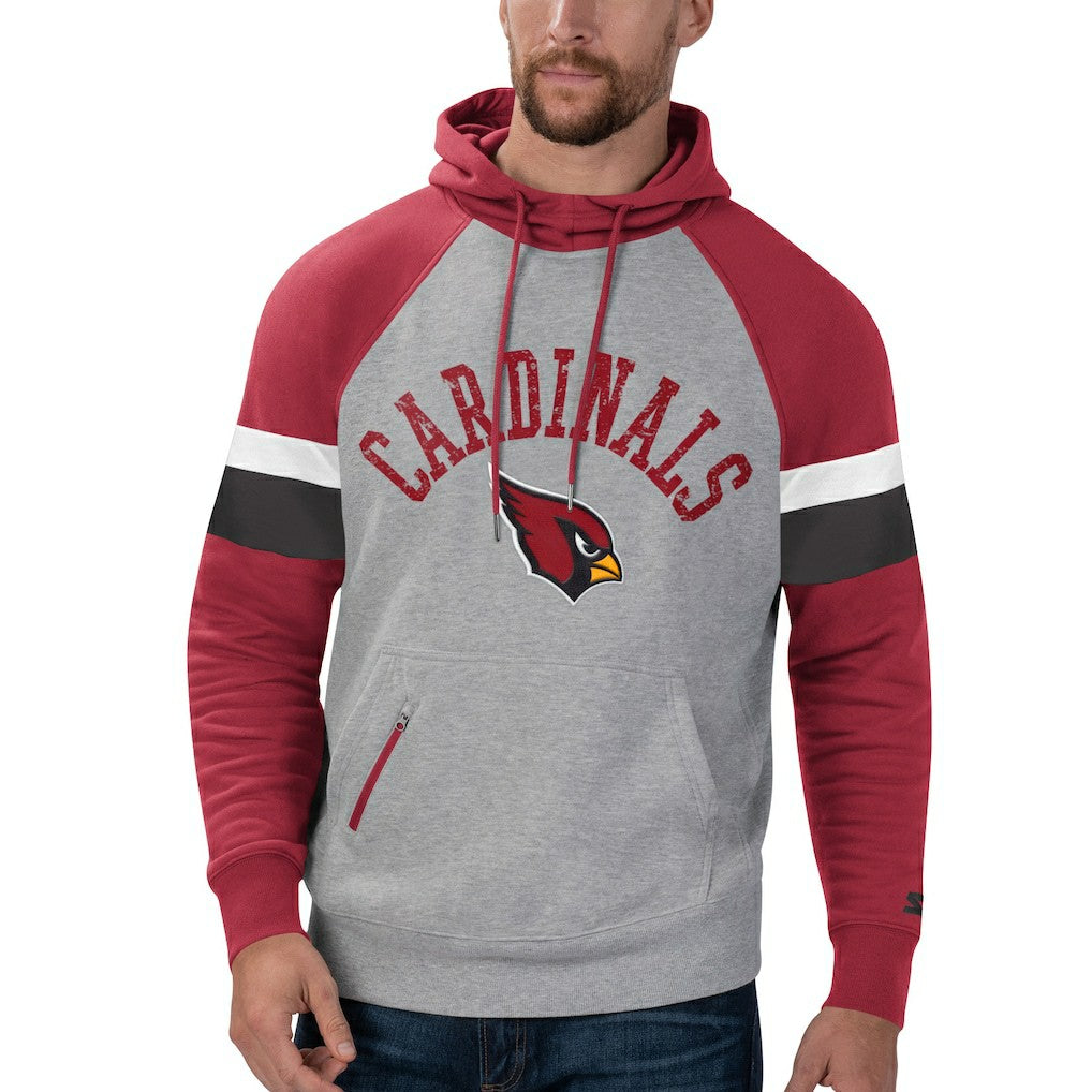 Starter Home Run Raglan Pullover Hoodie - Arizona Cardinals Hoodies