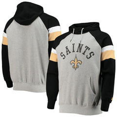 Starter Home Run Raglan Pullover Hoodie - New Orleans Saints Hoodies