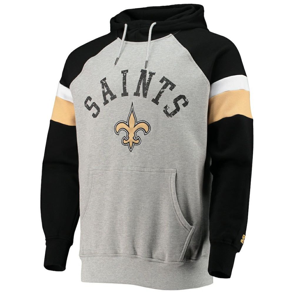 Starter Home Run Raglan Pullover Hoodie - New Orleans Saints Hoodies