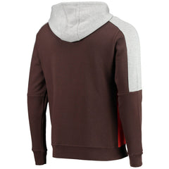 Starter Playoffs Color Block Full-Zip Hoodie - Cleveland Browns Hoodies