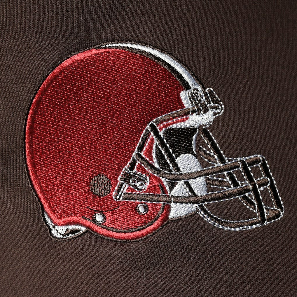 Starter Playoffs Color Block Full-Zip Hoodie - Cleveland Browns Hoodies