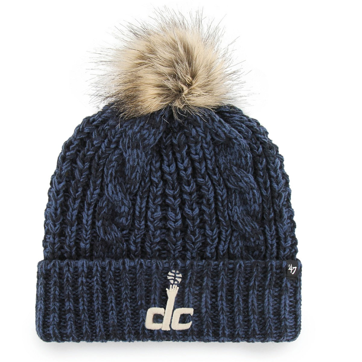 47 brand Washington Wizards '47 Women's Meeko Cuffed Knit Hat with Pom