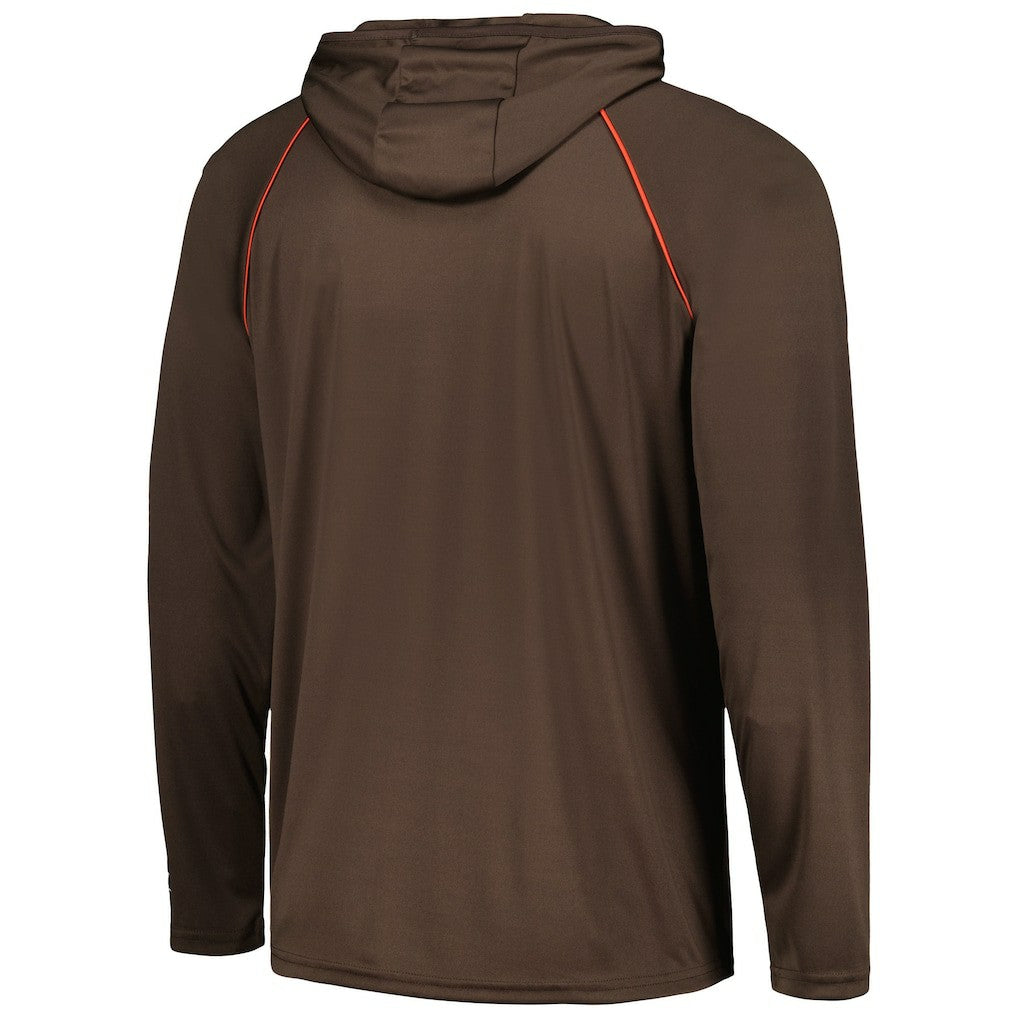 Starter Raglan Long Sleeve Hoodie T-Shirt - Cleveland Browns Hoodies