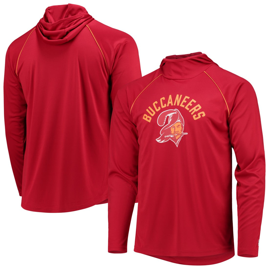 Starter Throwback Raglan Hoodie Long Sleeve T-Shirt - Tampa Bay Buccaneers Hoodies