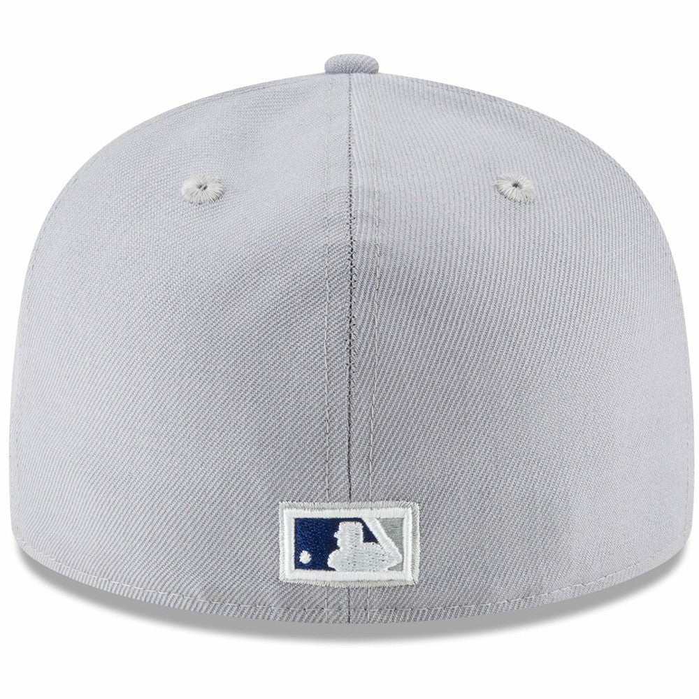 Gray Los Angeles Dodgers New Era Cooperstown Collection Logo 59FIFTY Fitted Hat