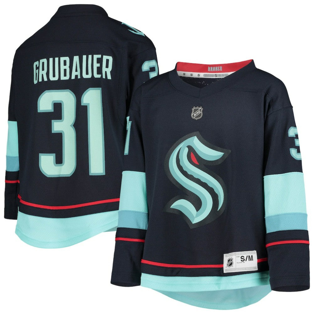 NHL Philipp Grubauer Seattle Kraken Youth Home Replica Player Jersey