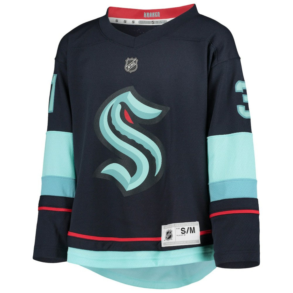 NHL Philipp Grubauer Seattle Kraken Youth Home Replica Player Jersey