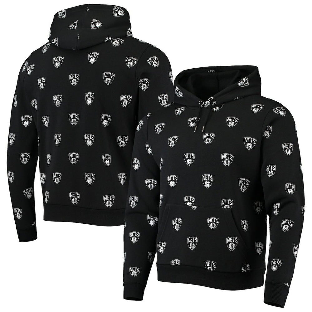 Brooklyn Nets The Wild Collective Unisex Allover Logo Pullover Hoodie