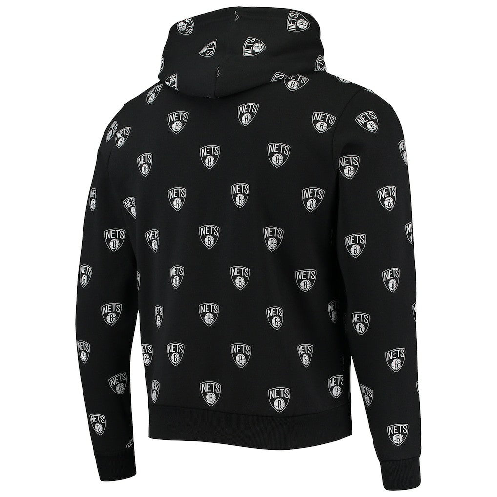 Brooklyn Nets The Wild Collective Unisex Allover Logo Pullover Hoodie