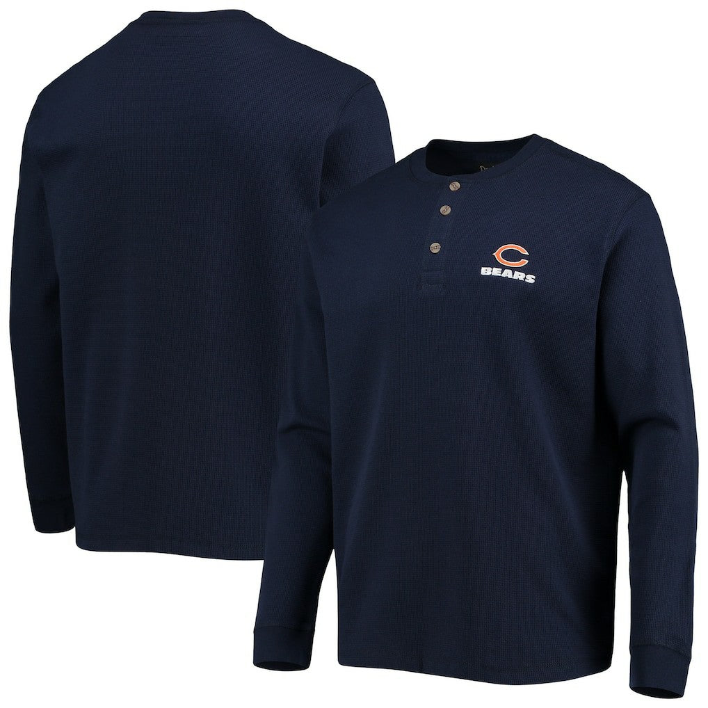 Dunbrooke Logo Maverick Thermal Henley Long Sleeve T-Shirt - Chicago Bears T-shirts