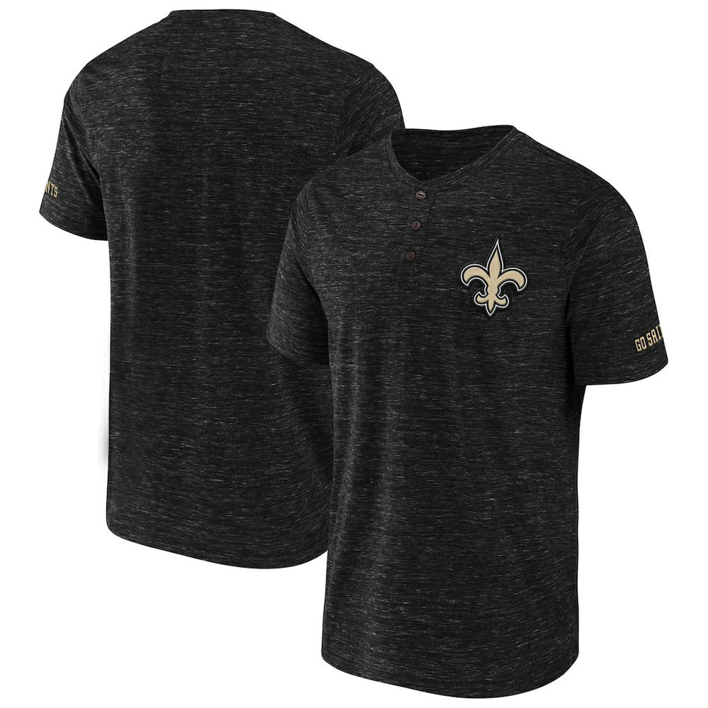 NFL x Darius Rucker Collection Slub Henley T-Shirt - New Orleans Saints T-shirts