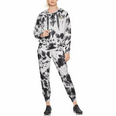 DKNY Sport Women's Dakota Oversized Tie-Dye Half-Zip Hoodie - Los Angeles Chargers Hoodies