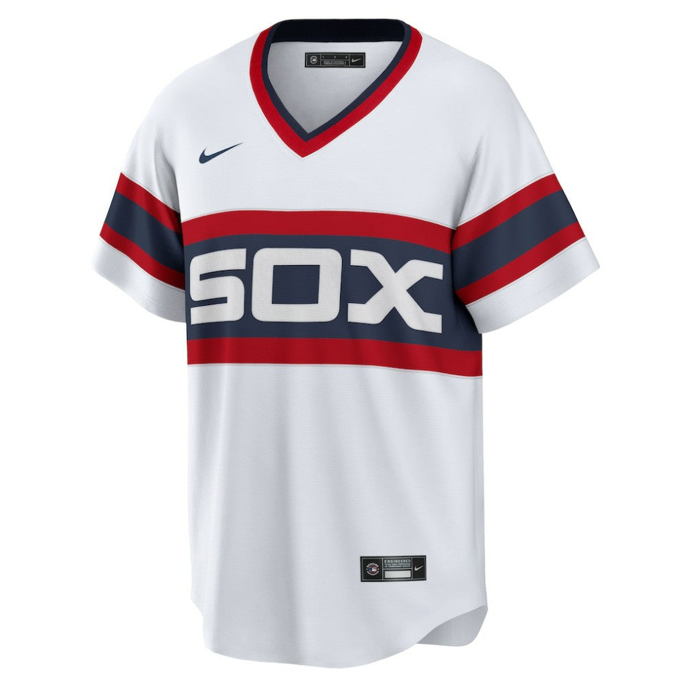 White Carlton Fisk Chicago White Sox Nike Home Cooperstown Collection Team Player Jersey