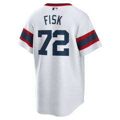 White Carlton Fisk Chicago White Sox Nike Home Cooperstown Collection Team Player Jersey